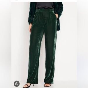 NWT Velour Wide Leg Pants